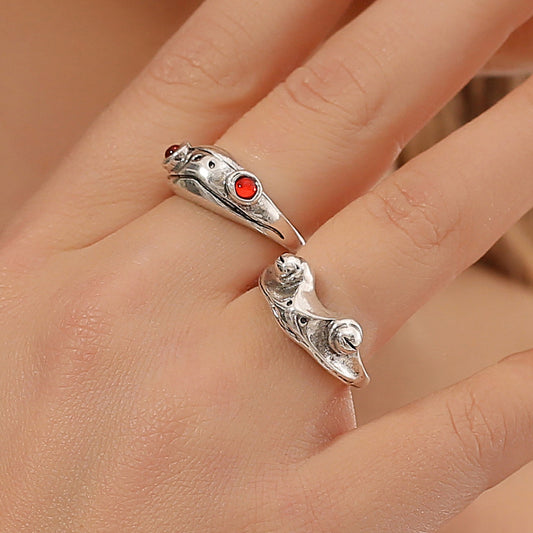 Silver Frog Rings