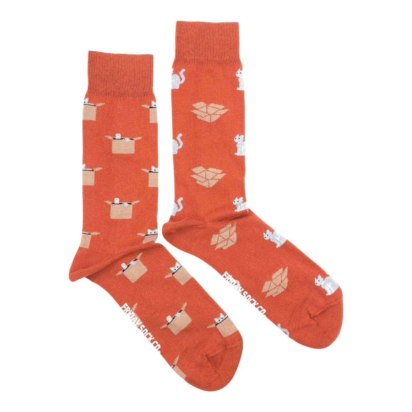 Men’s Cat & Box Socks