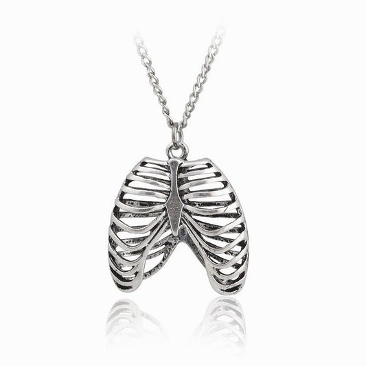 Skeleton Rib Cage Necklace